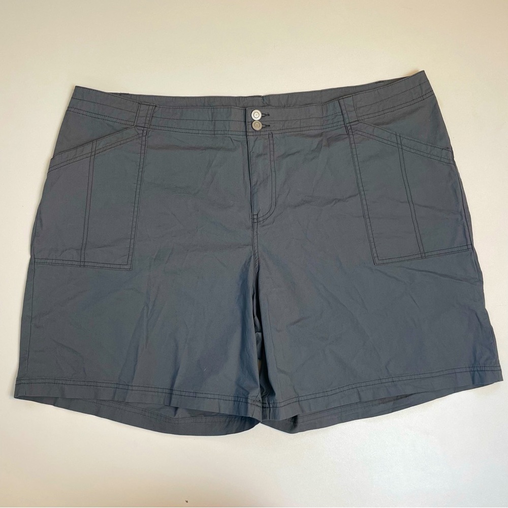 Lane Bryant High-Rise Gray Cargo Utility Style Shorts Women’s size 28